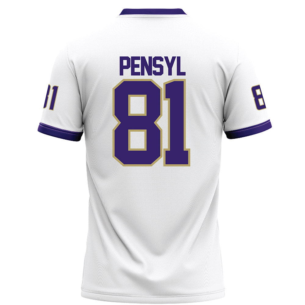 JMU - NCAA Football : Chase Pensyl - White Football Jersey-1