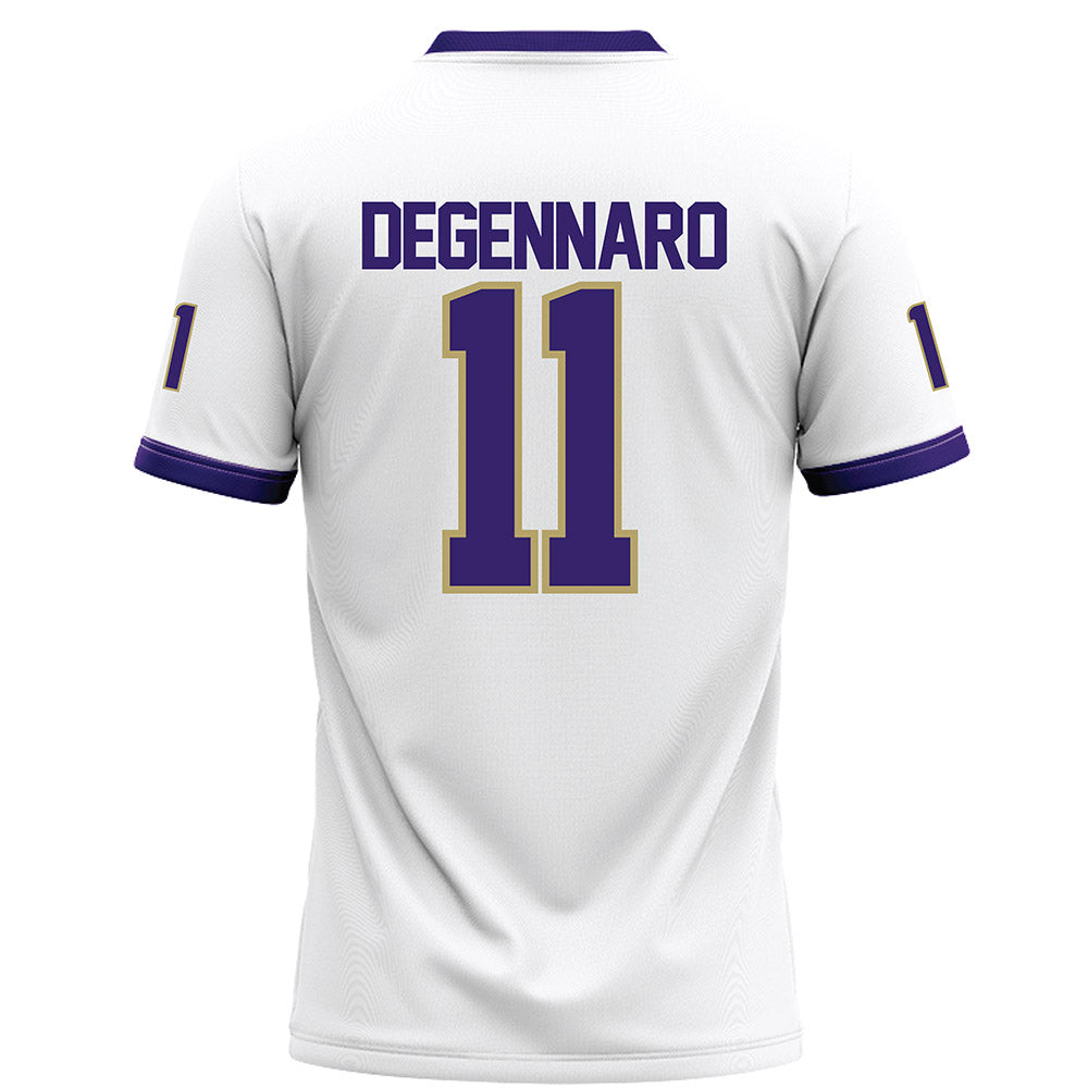 JMU - NCAA Football : Nick DeGennaro - White Football Jersey-1