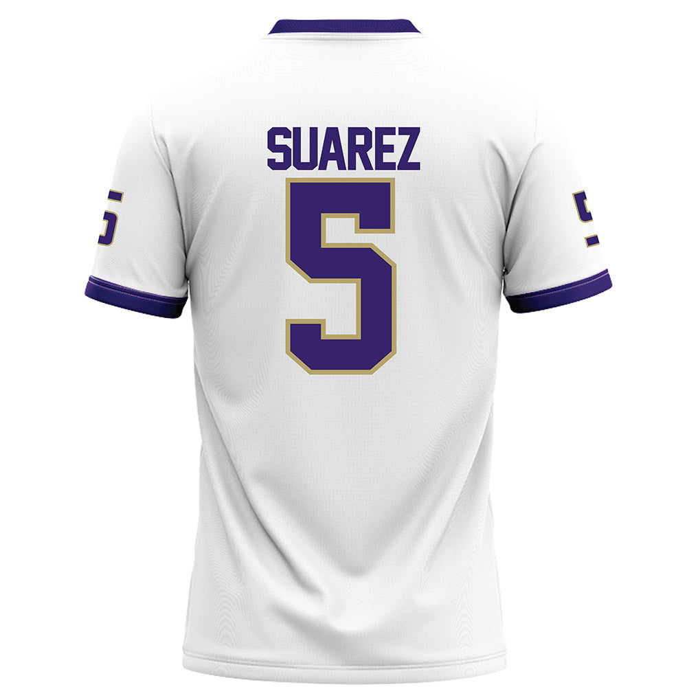 JMU - NCAA Football : Morgan Suarez - White Football Jersey-1