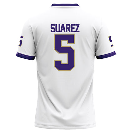 JMU - NCAA Football : Morgan Suarez - White Football Jersey-1