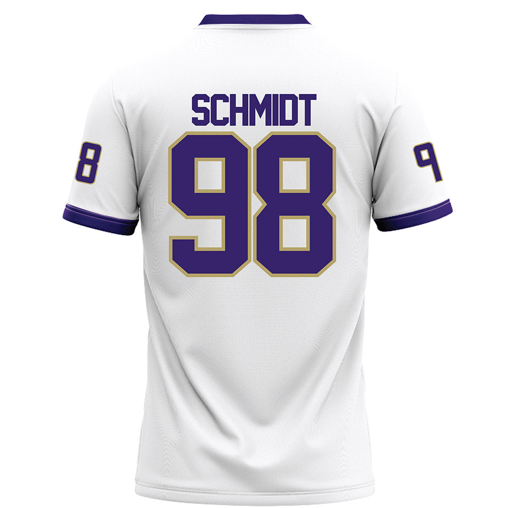 JMU - NCAA Football : Turner Schmidt - White Football Jersey-1