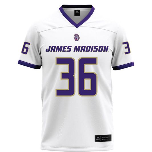 JMU - NCAA Football : Milton Ferguson - White Football Jersey-0