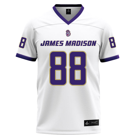 JMU - NCAA Football : Dylan Williams - White Football Jersey-0