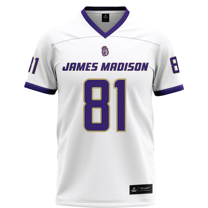JMU - NCAA Football : Chase Pensyl - White Football Jersey-0