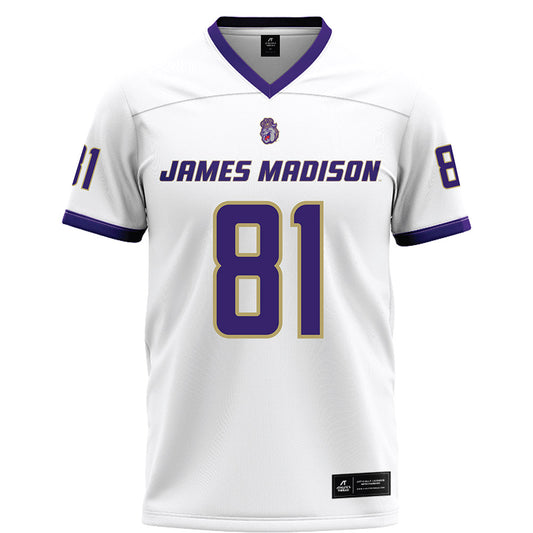 JMU - NCAA Football : Chase Pensyl - White Football Jersey-0