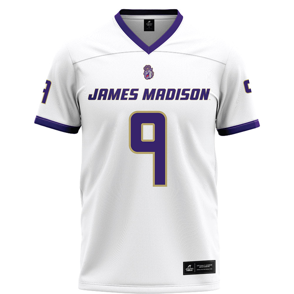 JMU - NCAA Football : Xavier Holmes - White Football Jersey-0