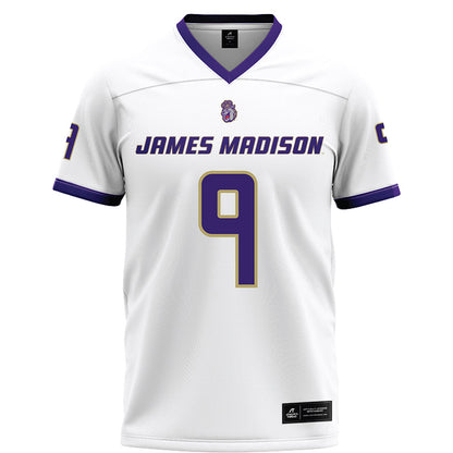JMU - NCAA Football : Xavier Holmes - White Football Jersey-0