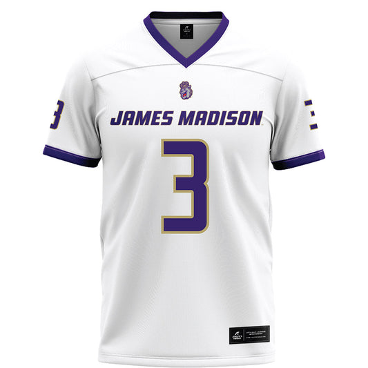 JMU - NCAA Football : Wayne Knight - White Football Jersey-0