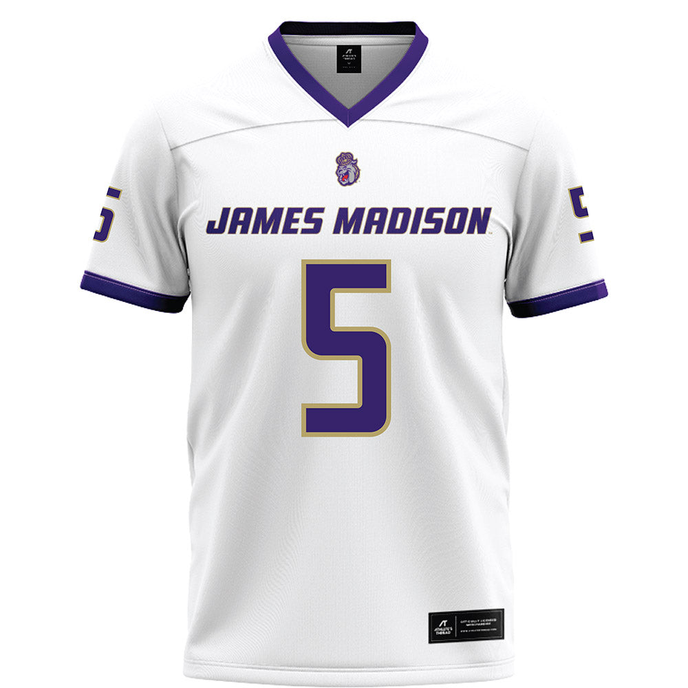 JMU - NCAA Football : Morgan Suarez - White Football Jersey-0
