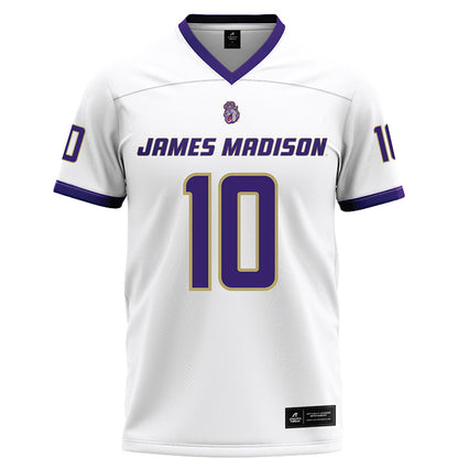 JMU - Football Alumni : Jalen Green - White Football Jersey-0