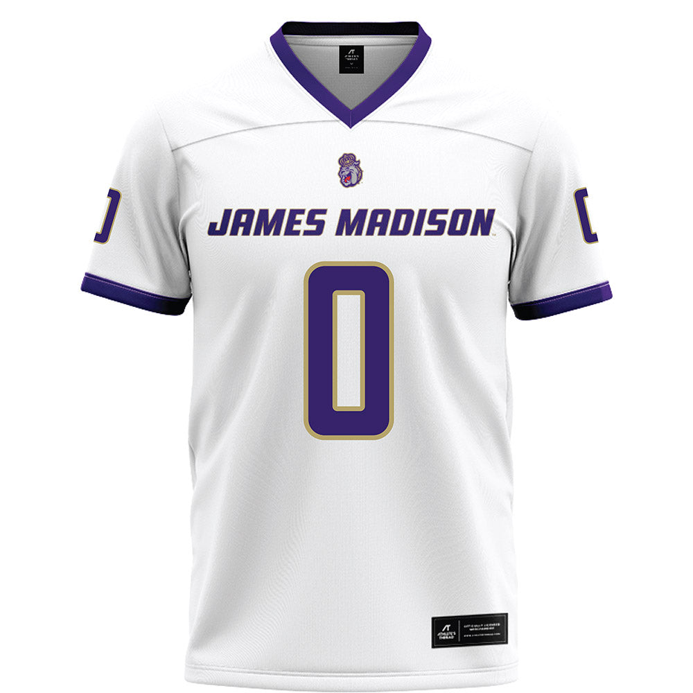 JMU - NCAA Football : Jaylan Sanchez - White Football Jersey-0