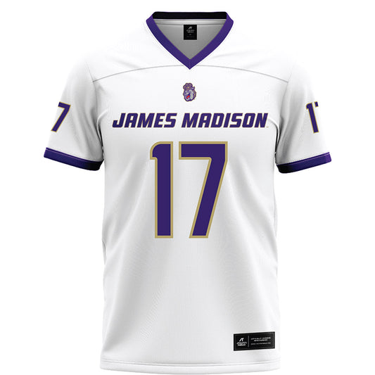 JMU - NCAA Football : Michael Scott - White Football Jersey-0