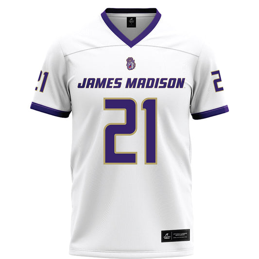 JMU - NCAA Football : Jamari Somerville - White Football Jersey