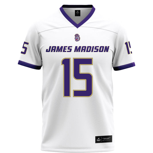 JMU - NCAA Football : Blake Kendall - White Football Jersey-0