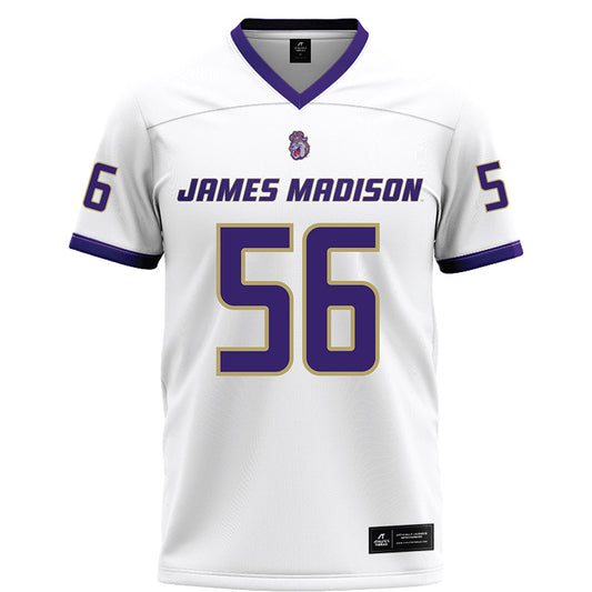 JMU - NCAA Football : JaKobe Campbell - White Football Jersey-0