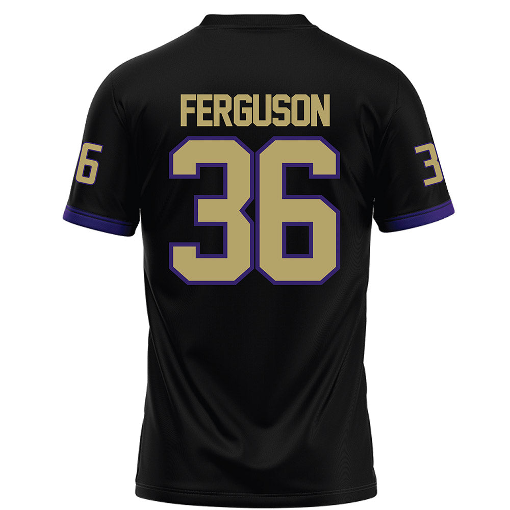 JMU - NCAA Football : Milton Ferguson - Black Football Jersey-1