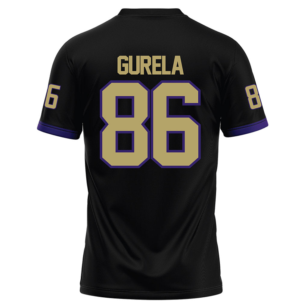JMU - NCAA Football : Ethan Gurela - Black Football Jersey-1
