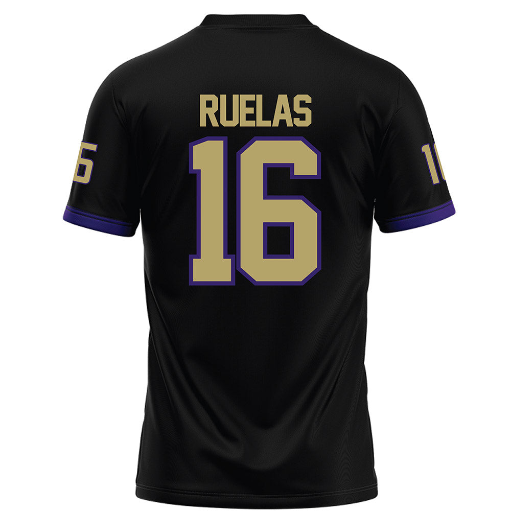 JMU - NCAA Football : Noe Ruelas - Black Football Jersey-1