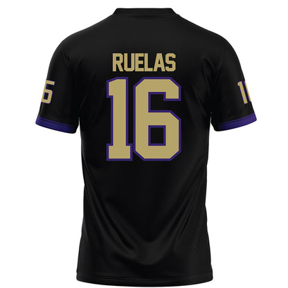 JMU - NCAA Football : Noe Ruelas - Black Football Jersey-1