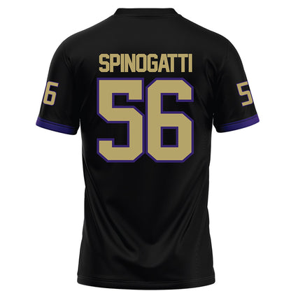 JMU - NCAA Football : Drew Spinogatti - Black Football Jersey-1