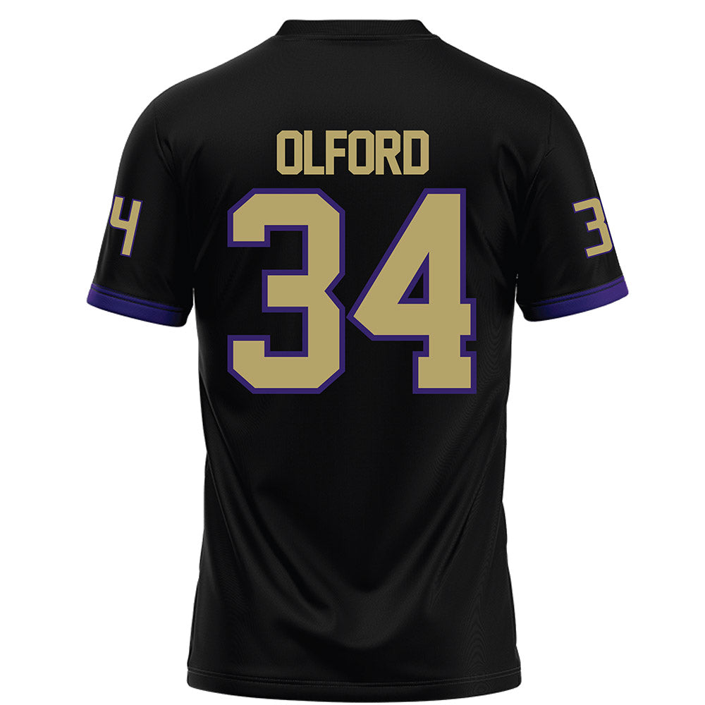 JMU - NCAA Football : Jamal Olford - Black Football Jersey-1