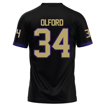JMU - NCAA Football : Jamal Olford - Black Football Jersey-1