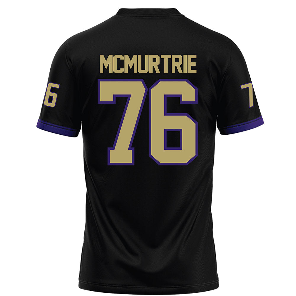 JMU - NCAA Football : Patrick McMurtrie - Black Football Jersey