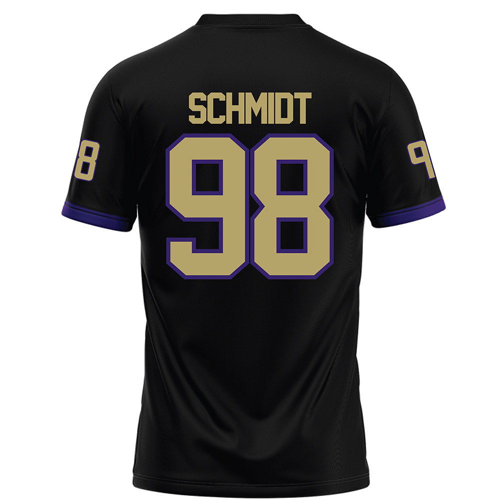 JMU - NCAA Football : Turner Schmidt - Black Football Jersey-1