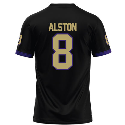 JMU - NCAA Football : Isaiah Alston - Black Football Jersey-1