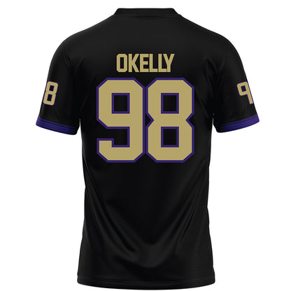 JMU - Football Alumni : Harry O'Kelly - Black Football Jersey-1