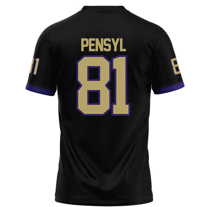JMU - NCAA Football : Chase Pensyl - Black Football Jersey-1