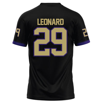 JMU - NCAA Football : Tre Leonard - Black Football Jersey-1