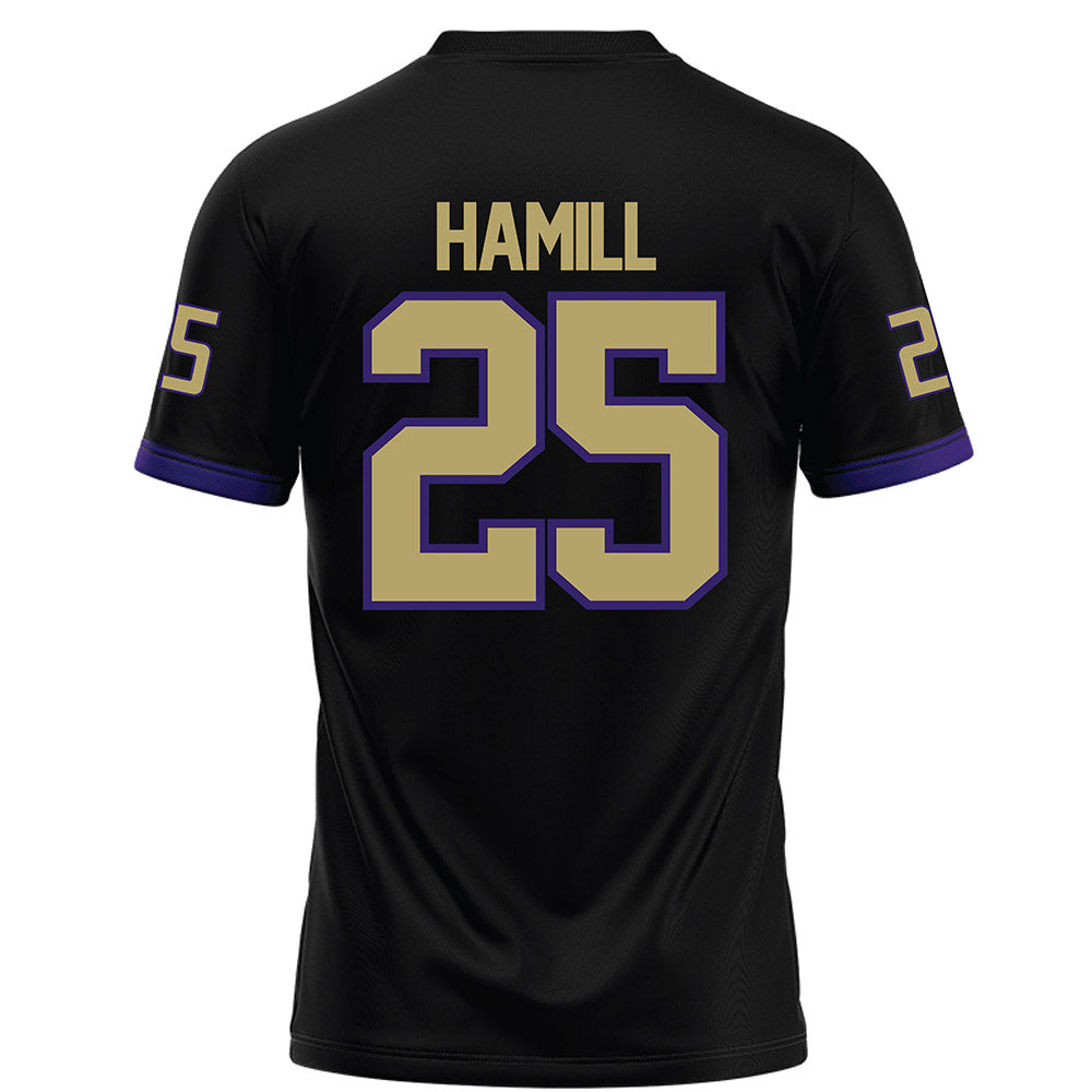 JMU - NCAA Football : Jackson Hamill - Black Football Jersey-1