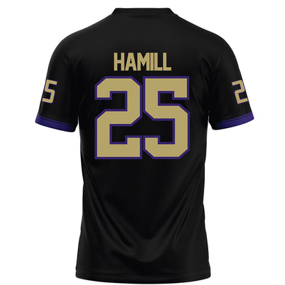 JMU - NCAA Football : Jackson Hamill - Black Football Jersey-1