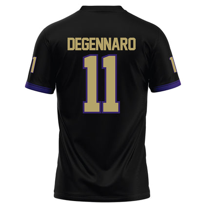 JMU - NCAA Football : Nick DeGennaro - Black Football Jersey-1