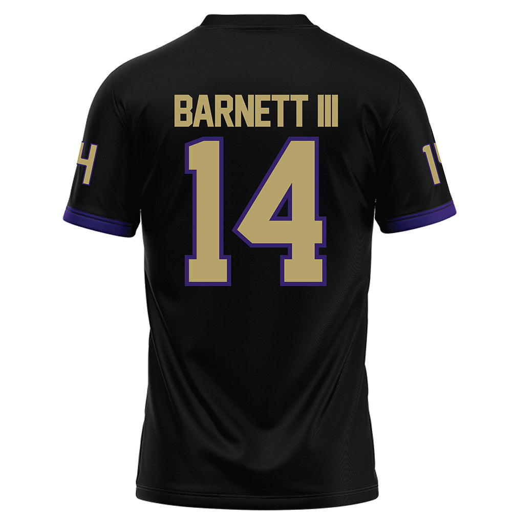 JMU - NCAA Football : Alonza Barnett III - Black Football Jersey