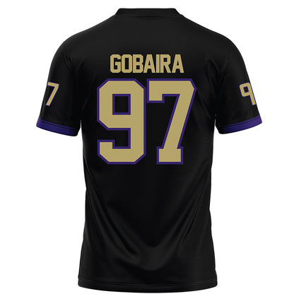 JMU - NCAA Football : Aiden Gobaira - Black Football Jersey-1