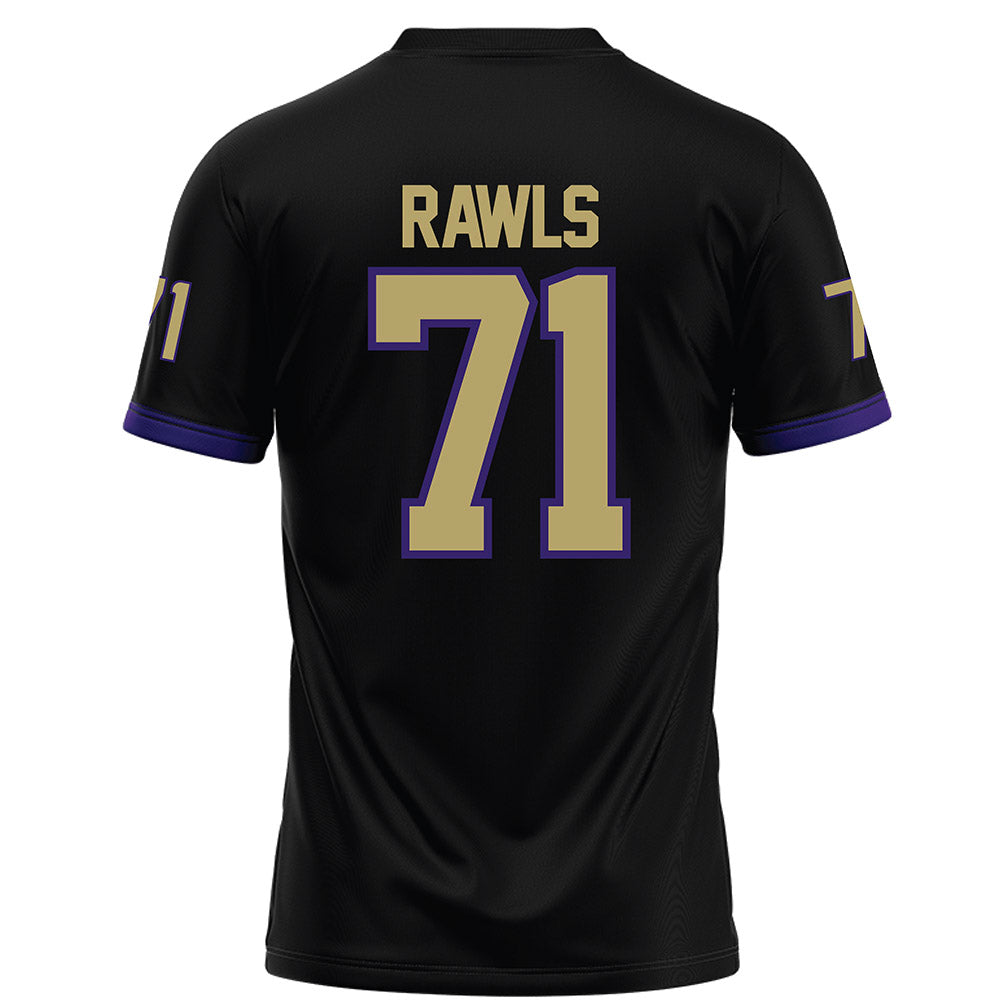 JMU - NCAA Football : Deacon Rawls - Black Football Jersey-1