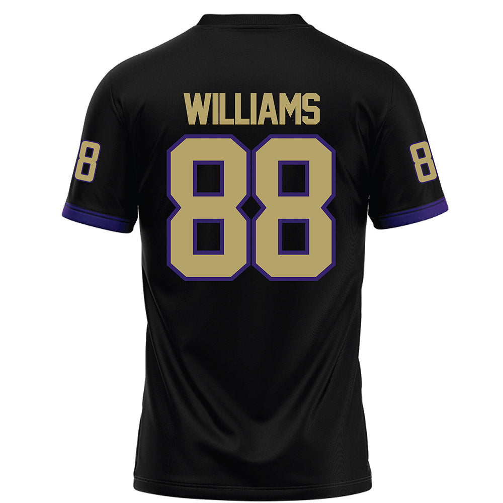 JMU - NCAA Football : Dylan Williams - Black Football Jersey-1