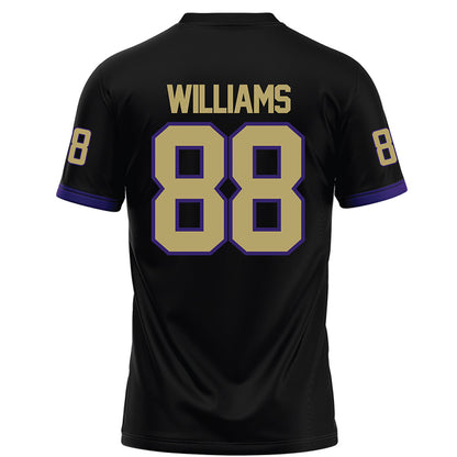 JMU - NCAA Football : Dylan Williams - Black Football Jersey-1
