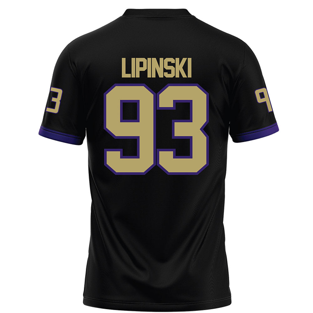  - NCAA Football : Max Lipinski - Black Football Jersey-1