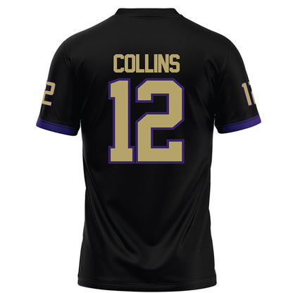 JMU - NCAA Football : Zaron Collins - Black Football Jersey-1