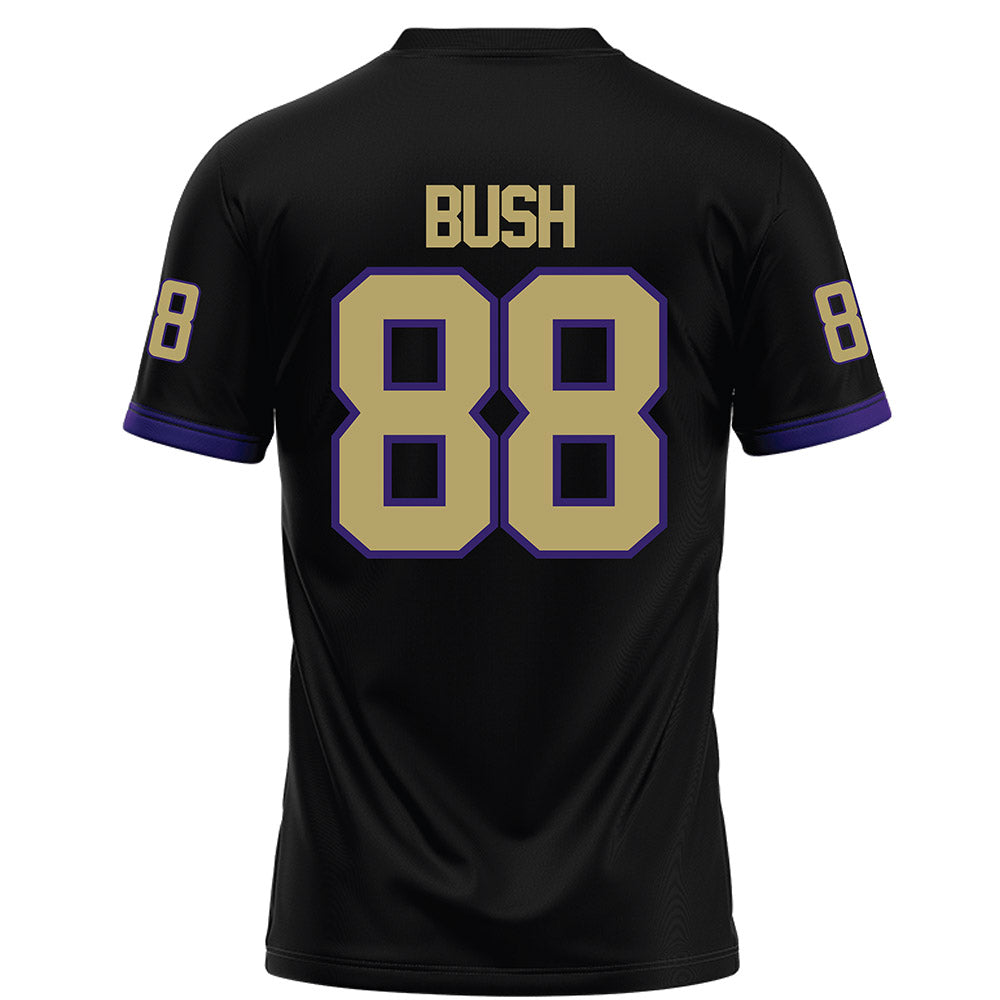 JMU - NCAA Football : Kells Bush - Black Football Jersey-1