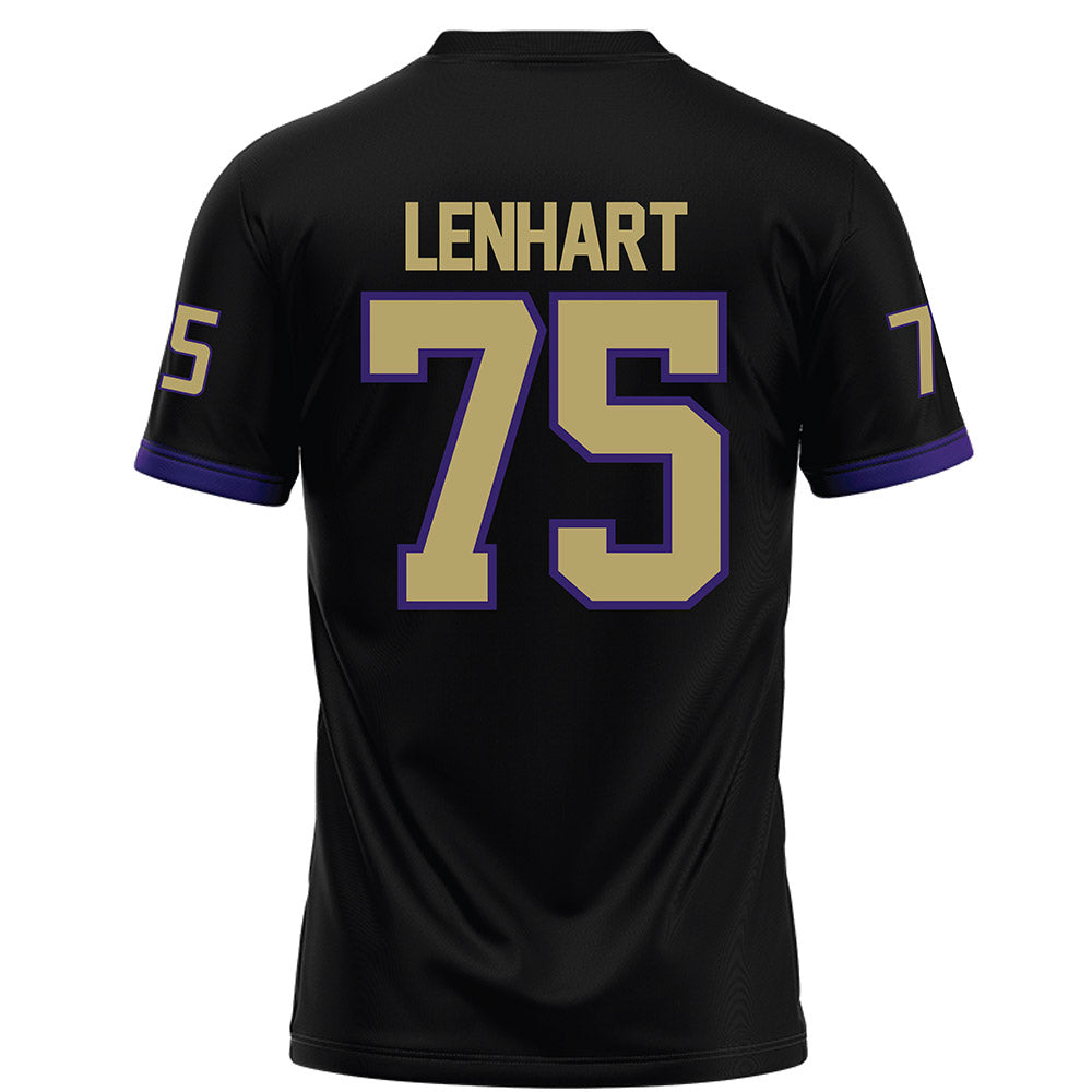 JMU - NCAA Football : Kyle Lenhart - Black Football Jersey-1