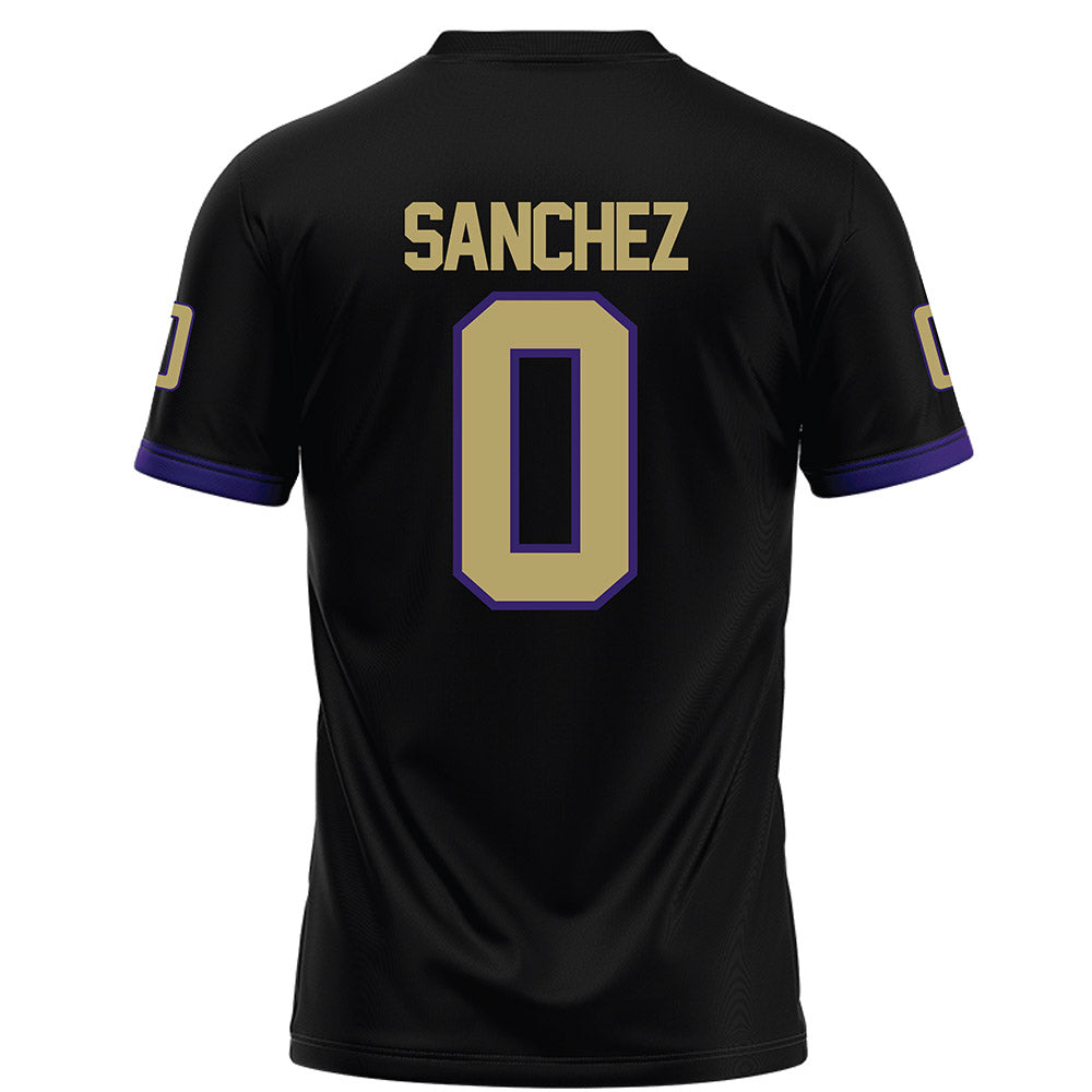 JMU - NCAA Football : Jaylan Sanchez - Black Football Jersey-1