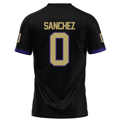 JMU - NCAA Football : Jaylan Sanchez - Black Football Jersey-1