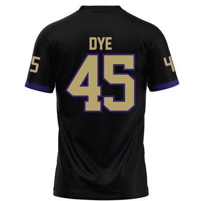 JMU - NCAA Football : Trashon Dye - Black Football Jersey-1