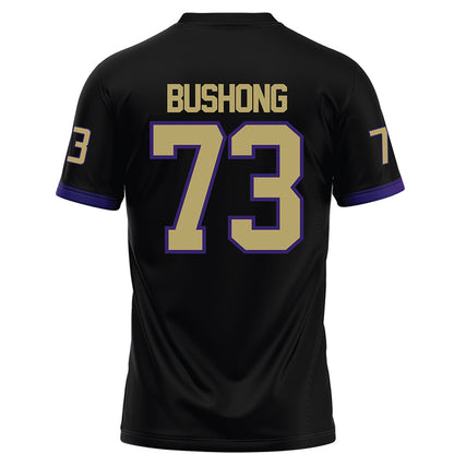 JMU - NCAA Football : Evan Bushong - Black Football Jersey-1