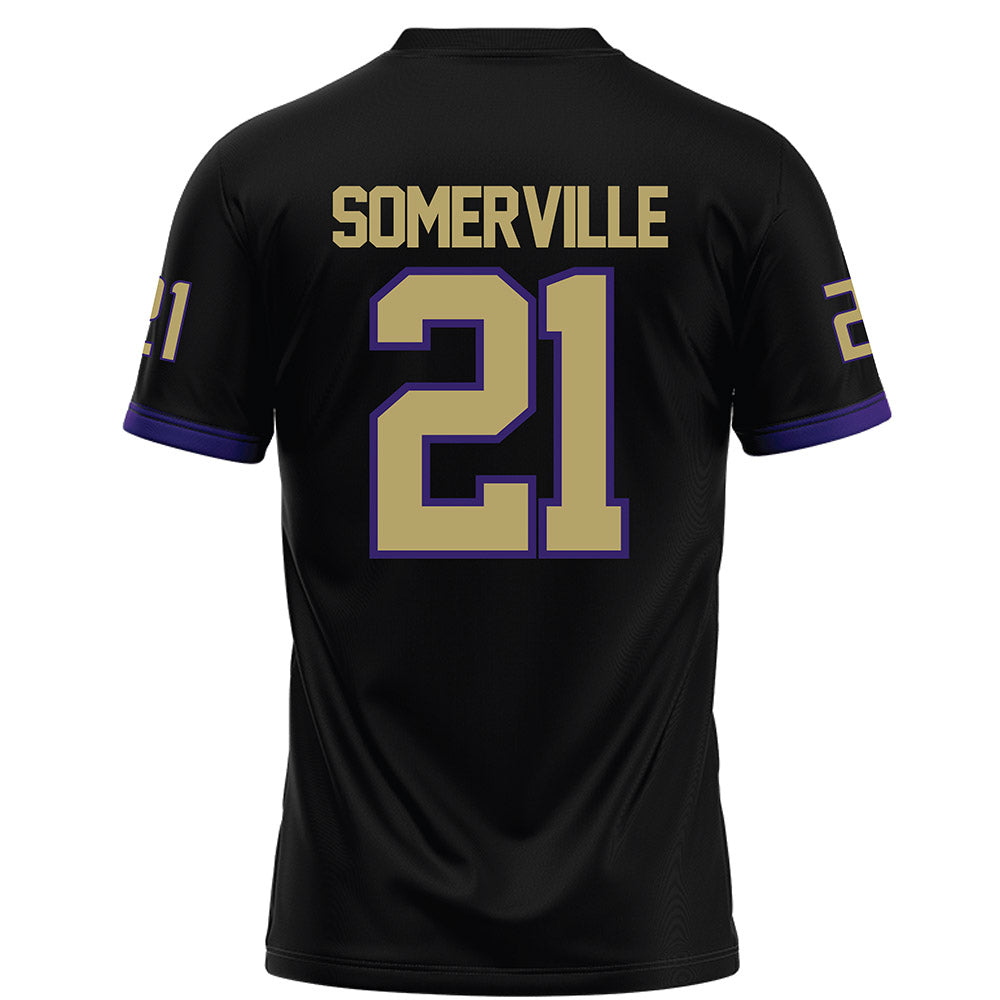 JMU - NCAA Football : Jamari Somerville - Black Football Jersey