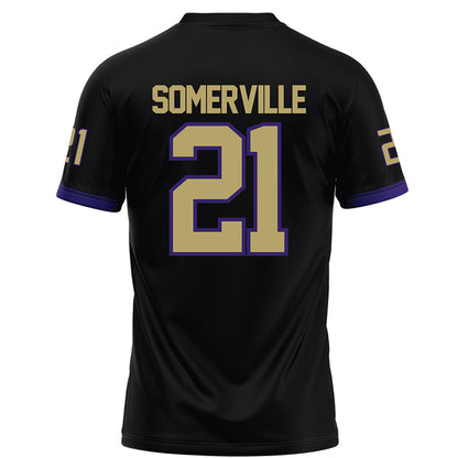 JMU - NCAA Football : Jamari Somerville - Black Football Jersey